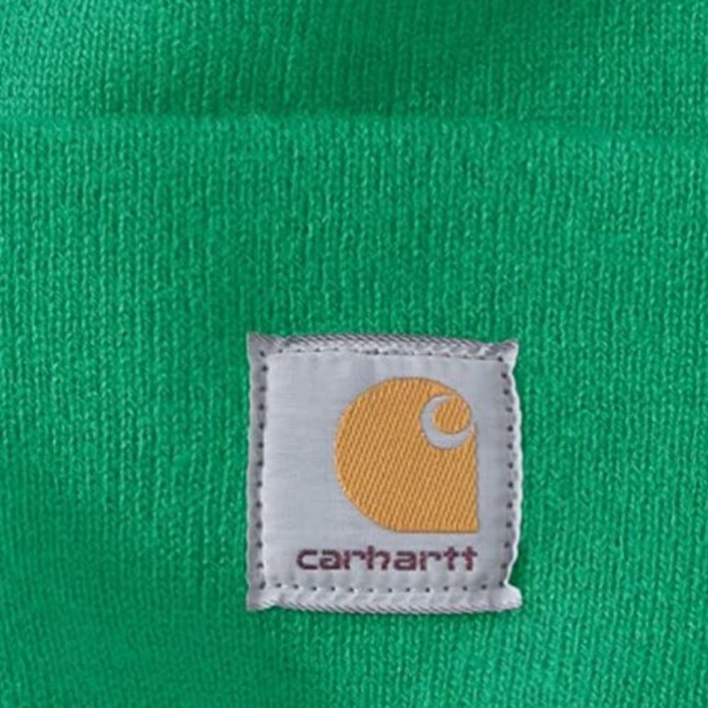 Bright green Carhartt Beanie Hat NEW - Picture 3 of 3